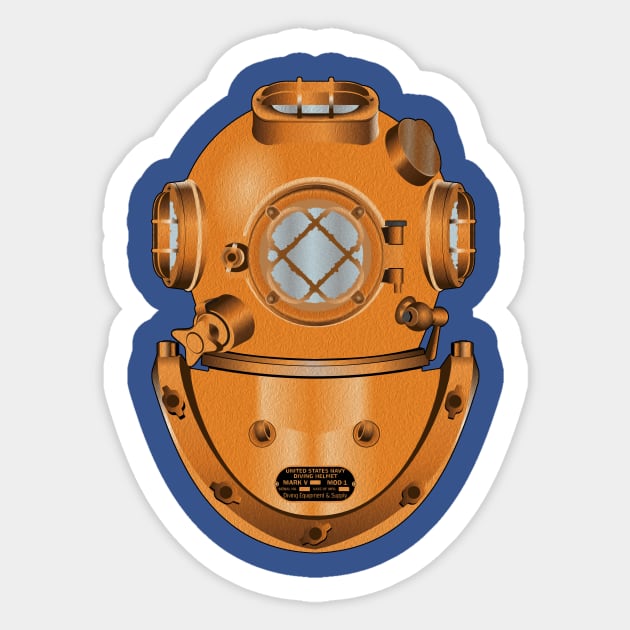 Diving Helmet Sticker by whatwemade